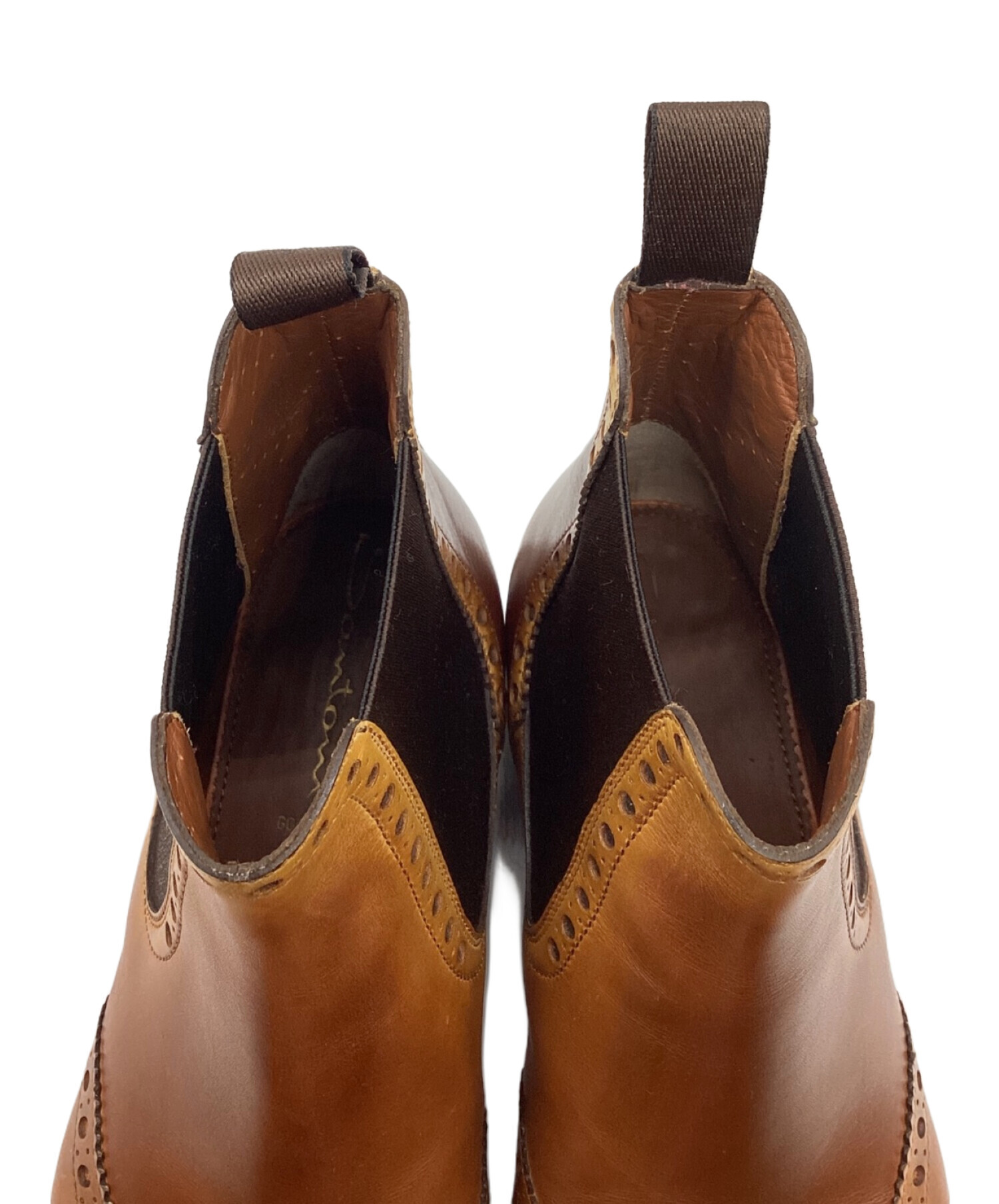 中古・古着通販】Santoni (サントーニ) サイドゴアブーツ ウイングチップ ブラウン サイズ:7 1/2｜ブランド・古着通販  トレファク公式【TREFAC FASHION】スマホサイト