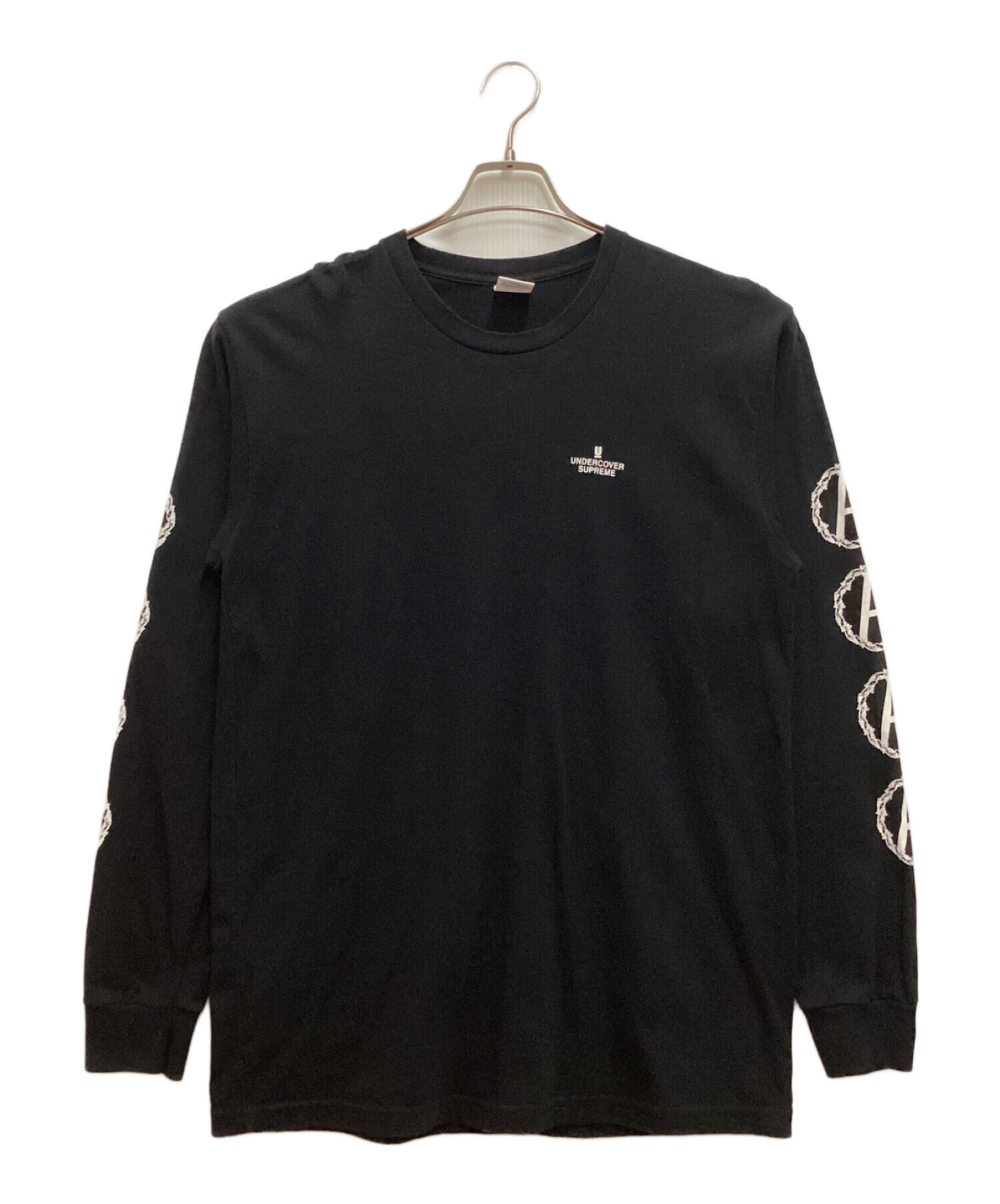 Supreme (シュプリーム) UNDERCOVER (アンダーカバー) Anarchy L/S Tee / アナーキーロングスリーブT 　 クルーネック　スリーブプリント ブラック サイズ:L