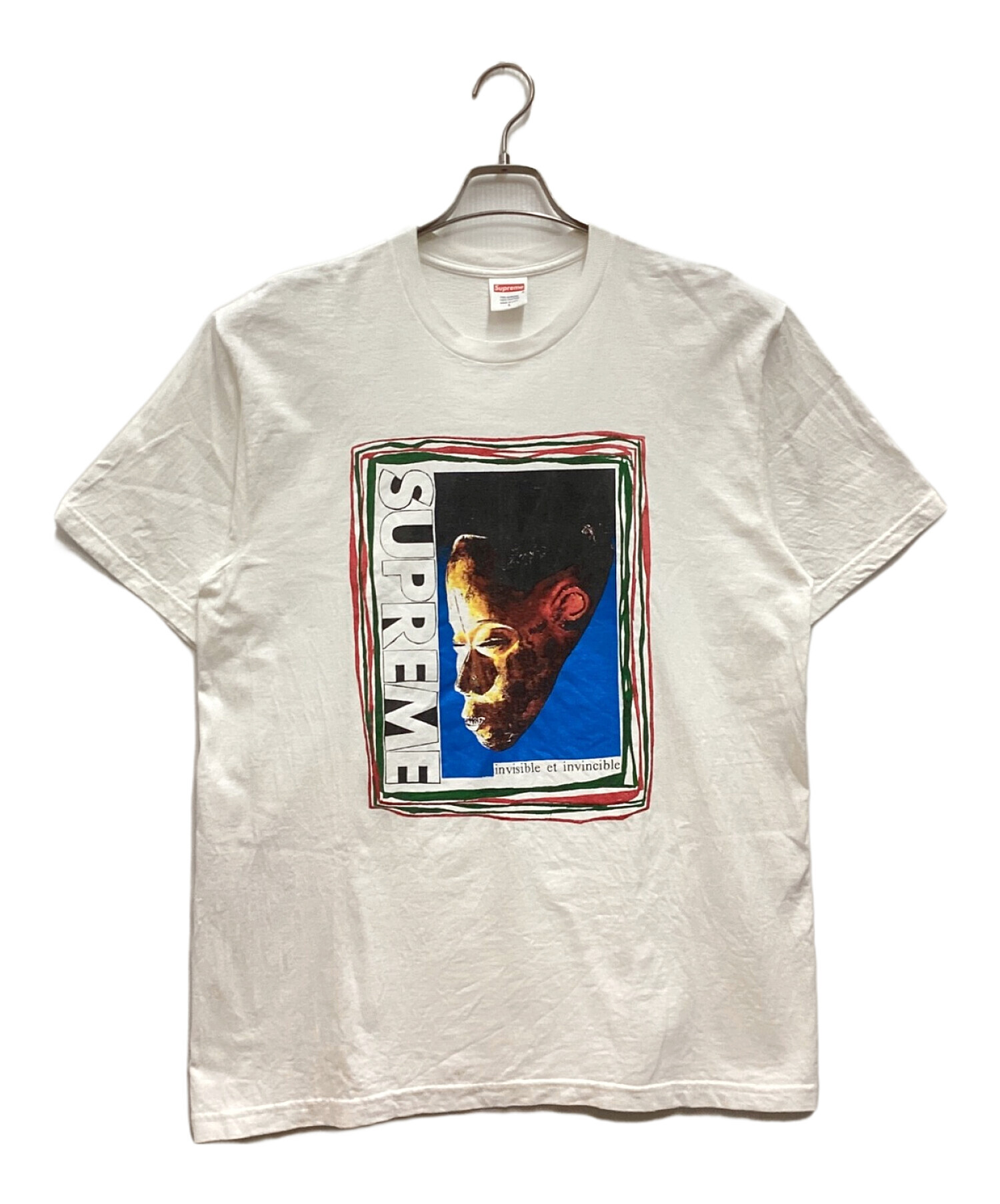 SUPREME (シュプリーム) MASK Tee / マスクT クルーネック プリント 22SS ホワイト サイズ:L