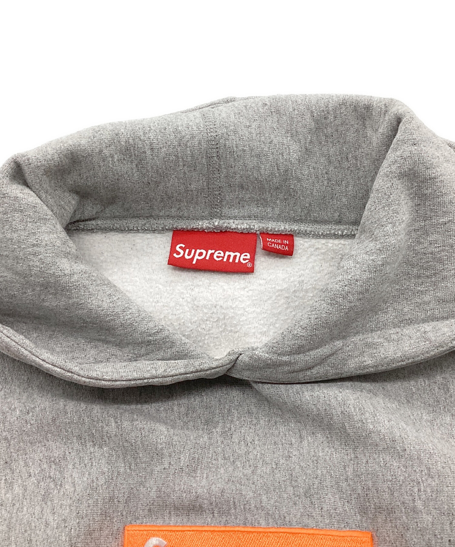 中古・古着通販】SUPREME (シュプリーム) Box Logo Hooded Sweatshirt / ボックスロゴ フーデッド スウェットシャツ 17AW  グレー×オレンジ サイズ:Medium｜ブランド・古着通販 トレファク公式【TREFAC FASHION】スマホサイト