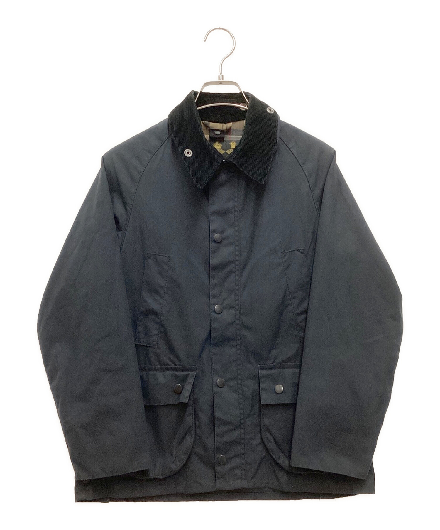 Barbour (バブアー) オイルドジャケット　コーデュロイカラー　イギリス製 ネイビー サイズ:XL（キッズ規格）