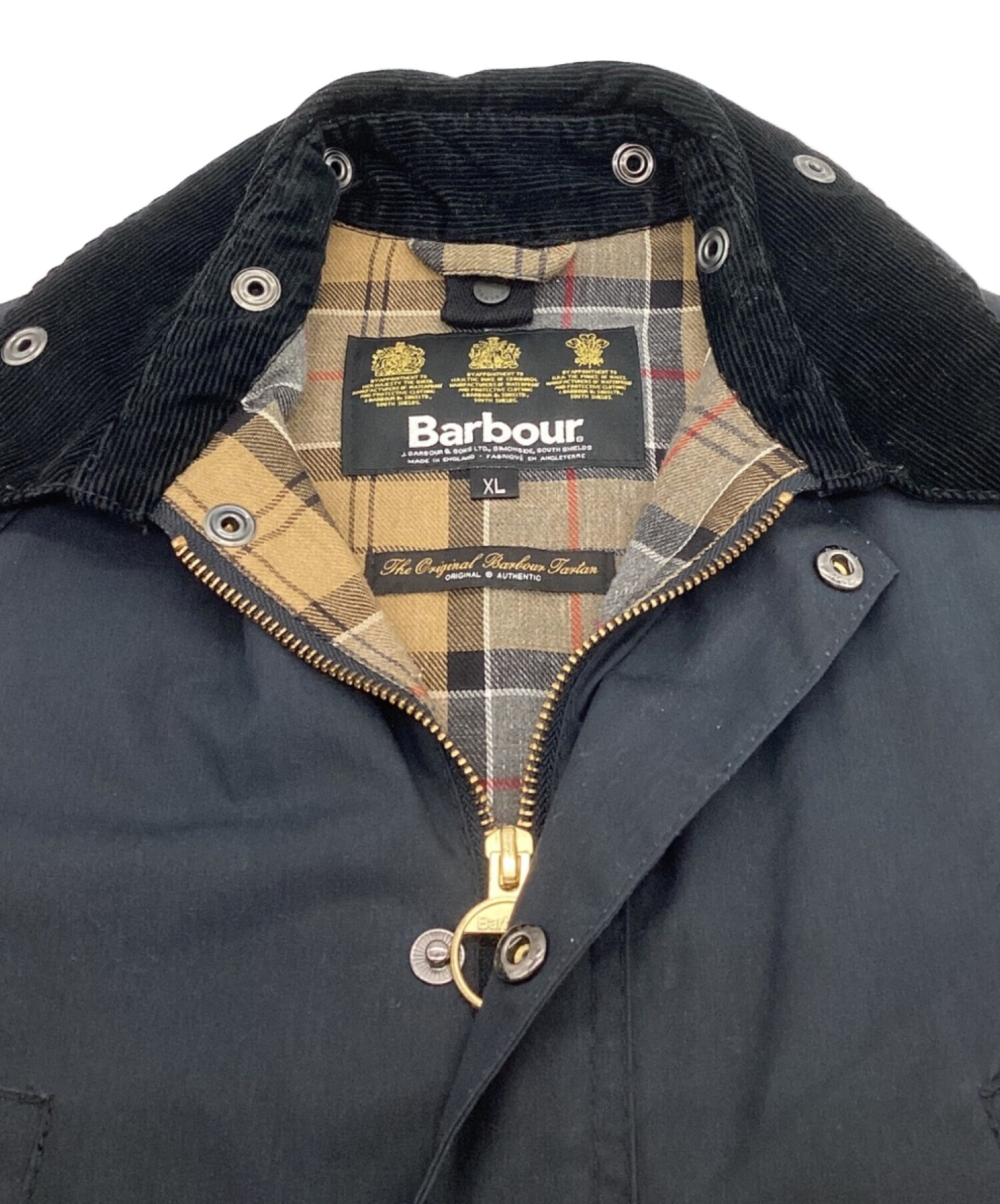 中古・古着通販】Barbour (バブアー) オイルドジャケット コーデュロイカラー イギリス製 ネイビー サイズ:XL（キッズ規格）｜ブランド・古着通販  トレファク公式【TREFAC FASHION】スマホサイト