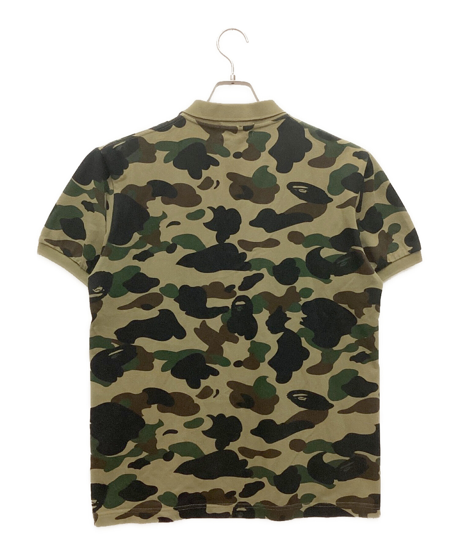 A BATHING APE (アベイシングエイプ) 1st camoポロシャツ　カモフラ　迷彩 グリーン サイズ:M