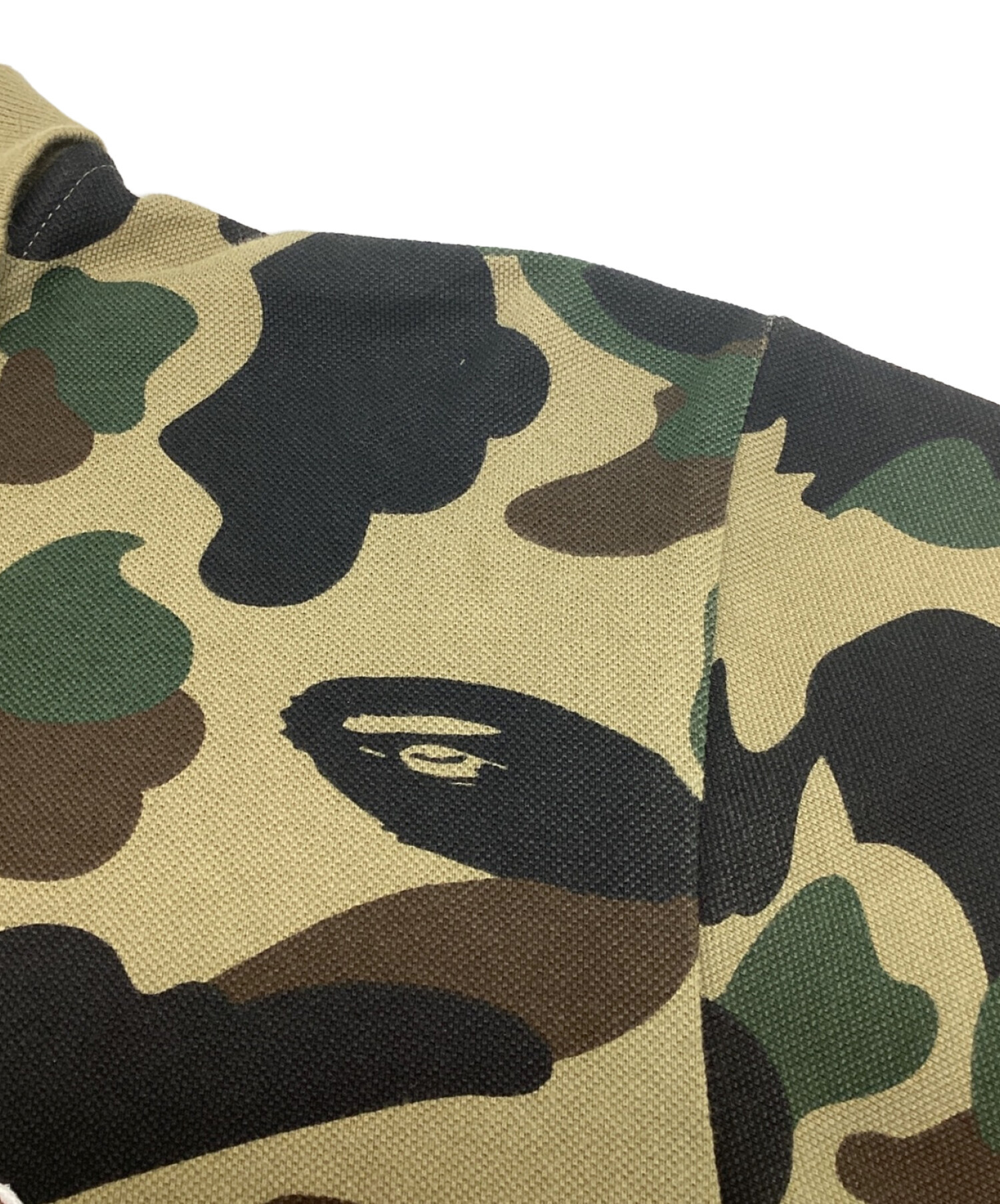 中古・古着通販】A BATHING APE (アベイシングエイプ) 1st camoポロシャツ カモフラ 迷彩 グリーン サイズ:M｜ブランド・古着通販  トレファク公式【TREFAC FASHION】スマホサイト