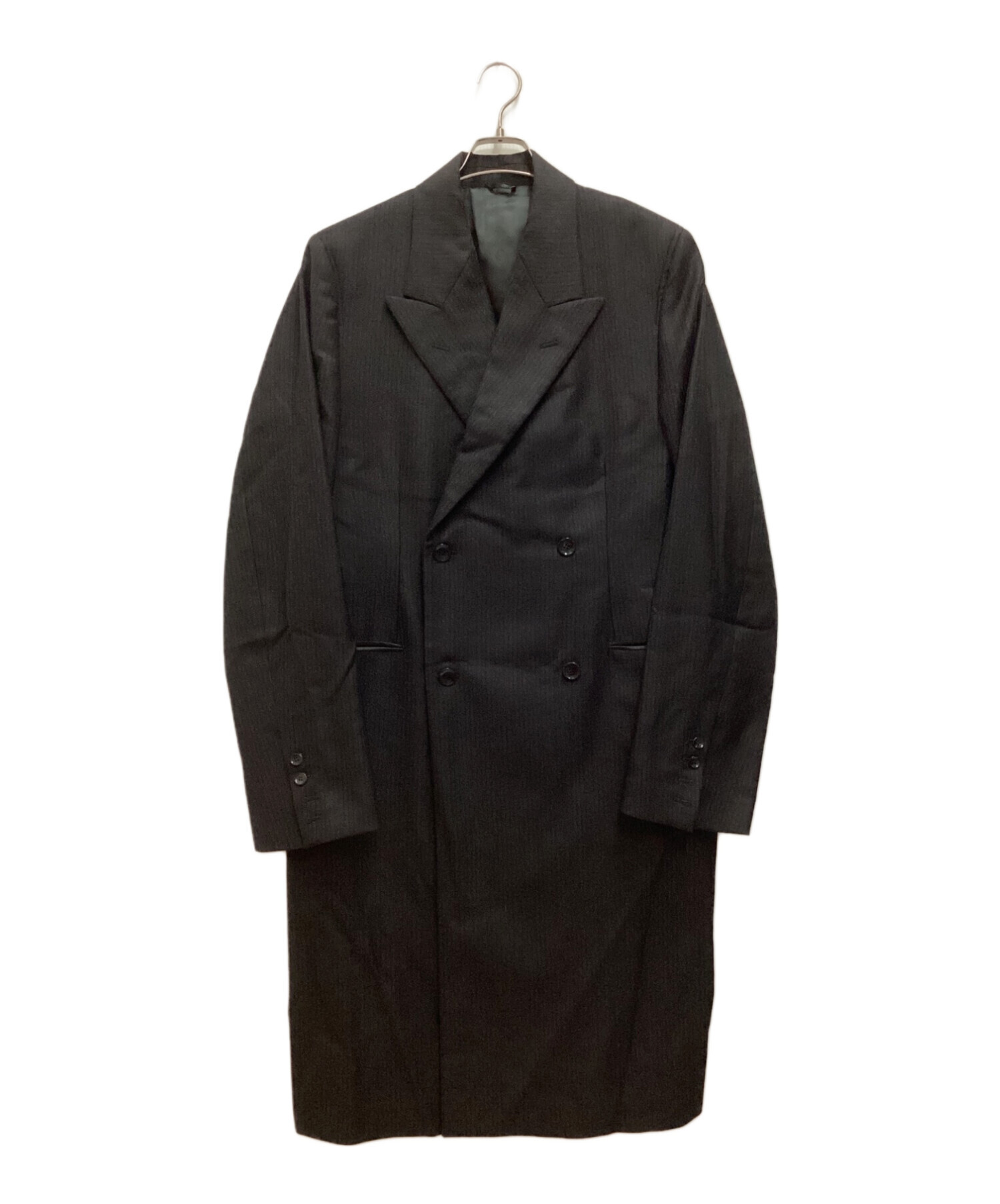 中古・古着通販】CoSTUME NATIONAL HOMME (コスチューム ナショナル オム) ウールダブルコート ストライプ グレー  サイズ:52｜ブランド・古着通販 トレファク公式【TREFAC FASHION】スマホサイト