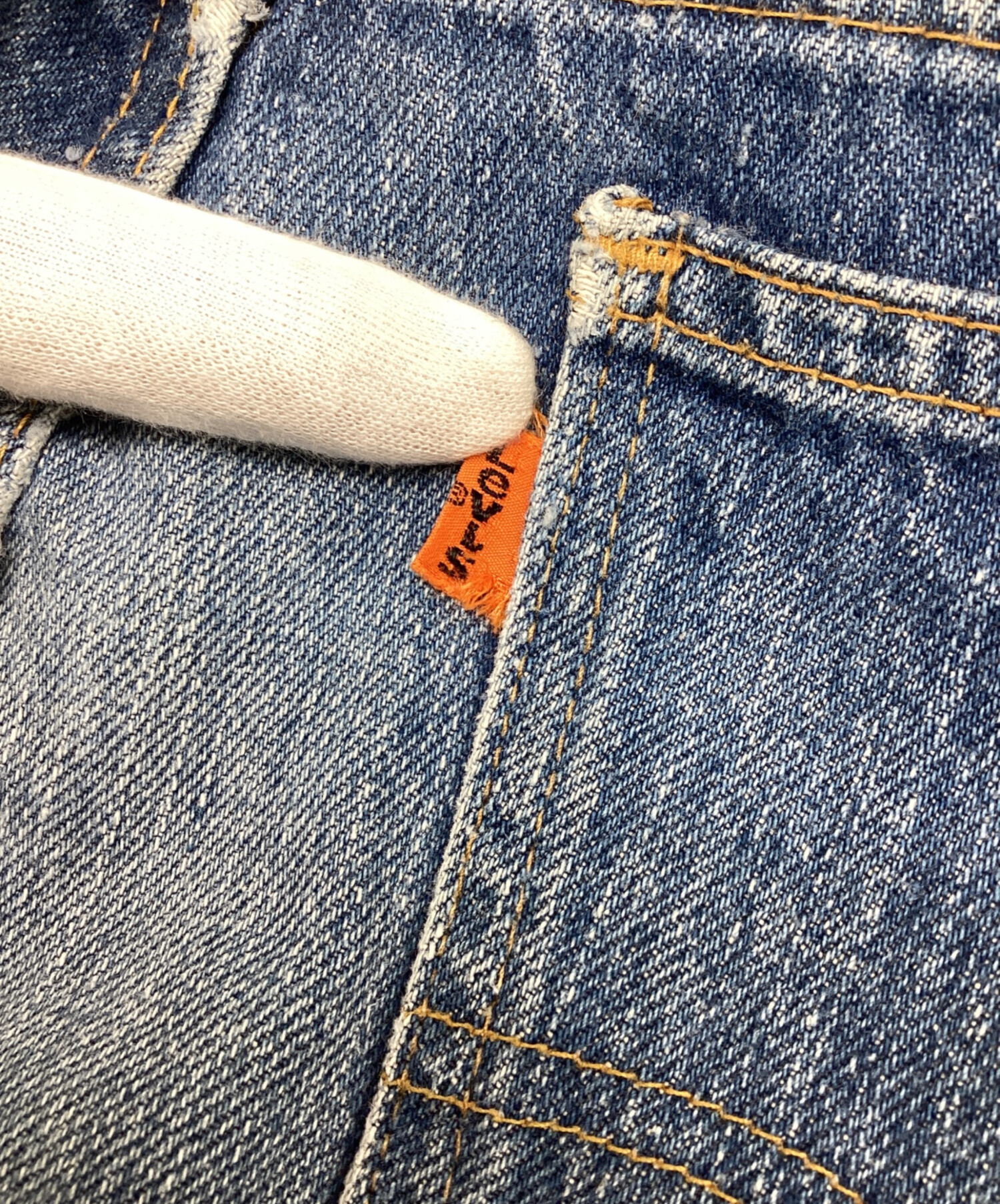 中古・古着通販】LEVI'S (リーバイス) ブーツカットデニムパンツ ジップフライ オレンジタブ 42TALONジップ スレキスタンプ インディゴ  サイズ:表記なし（実寸サイズをご参照ください）｜ブランド・古着通販 トレファク公式【TREFAC FASHION】スマホサイト