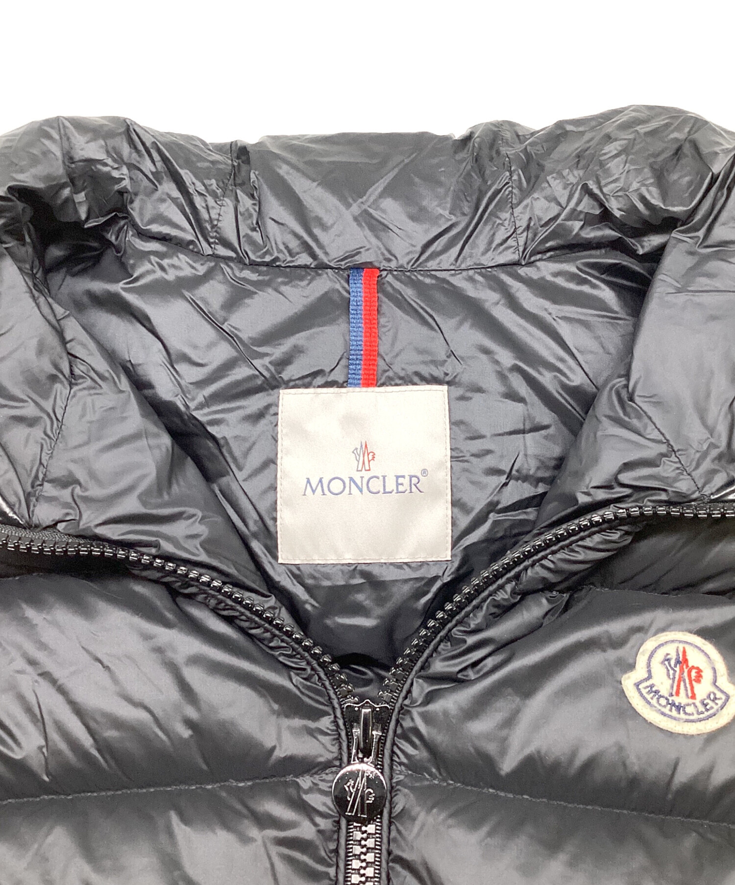 MONCLER (モンクレール) ロゴフードダウンベスト　MONTREUIL GILET ブラック サイズ:1