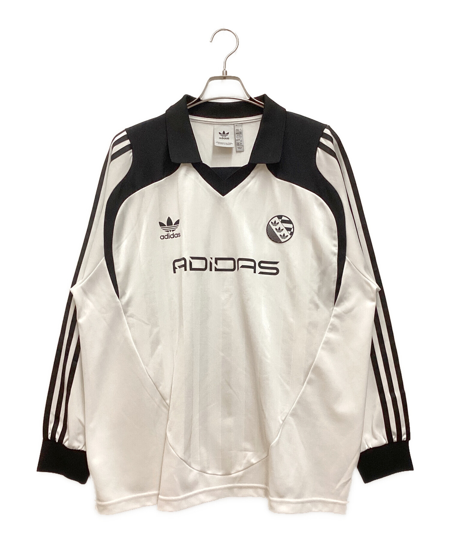 adidas (アディダス) ADILENIUM OVERSIZED LONG SLEEVE JERSEY / アディレニウム オーバーサイズ  ロングスリーブ ジャージ ゲームシャツ ホワイト サイズ:3XL