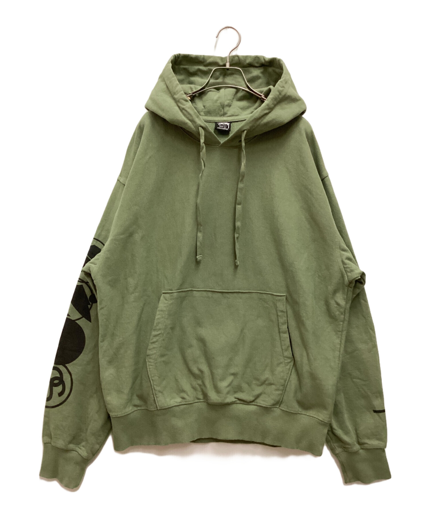 stussy (ステューシー) ピグメント加工パーカー グリーン サイズ:L