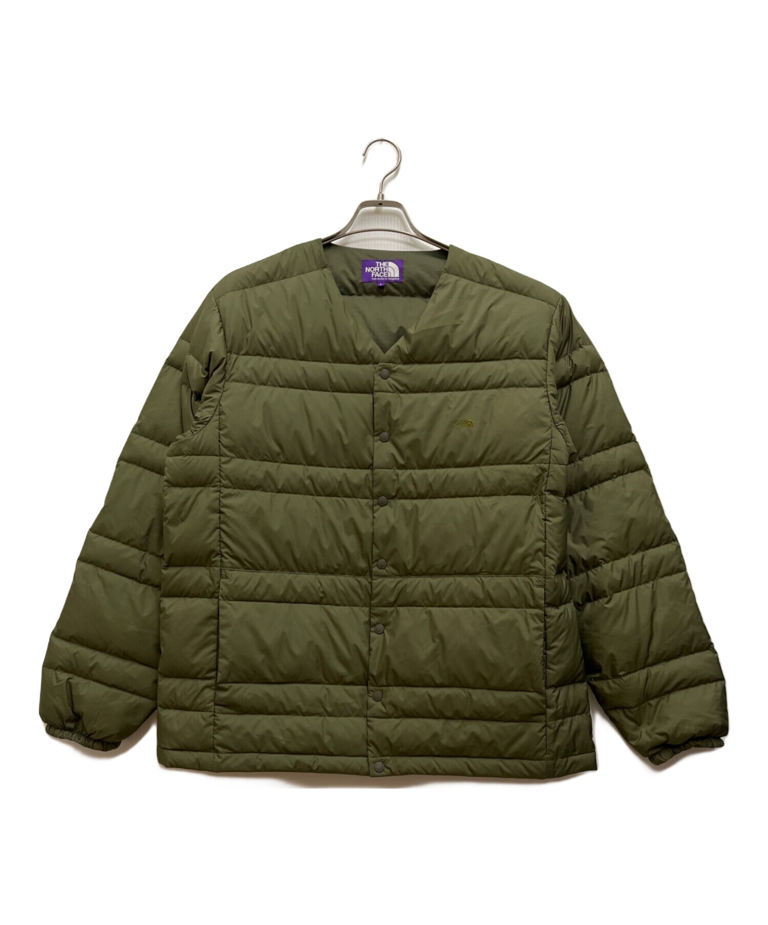 中古・古着通販】THE NORTHFACE PURPLELABEL (ザ・ノースフェイス パープルレーベル) Down Cardigan/ダウンカーディガン  オリーブ サイズ:L｜ブランド・古着通販 トレファク公式【TREFAC FASHION】スマホサイト