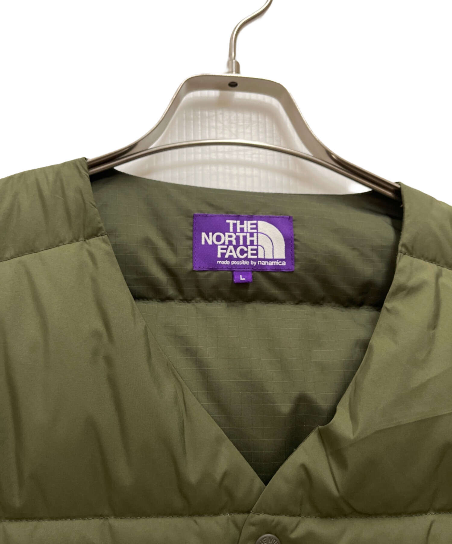 中古・古着通販】THE NORTHFACE PURPLELABEL (ザ・ノースフェイス パープルレーベル) Down Cardigan/ダウンカーディガン  オリーブ サイズ:L｜ブランド・古着通販 トレファク公式【TREFAC FASHION】スマホサイト