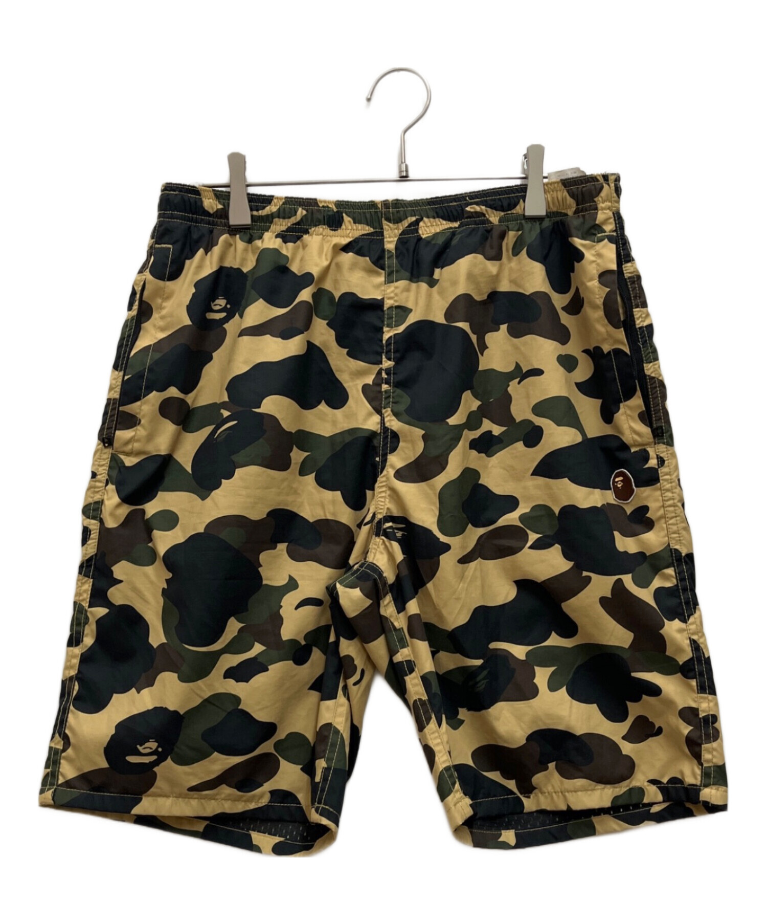 A BATHING APE (アベイシングエイプ) 1ST CAMO BEACH SHORTS/ファースト　カモ　ビーチ　ショーツ オリーブ サイズ:L