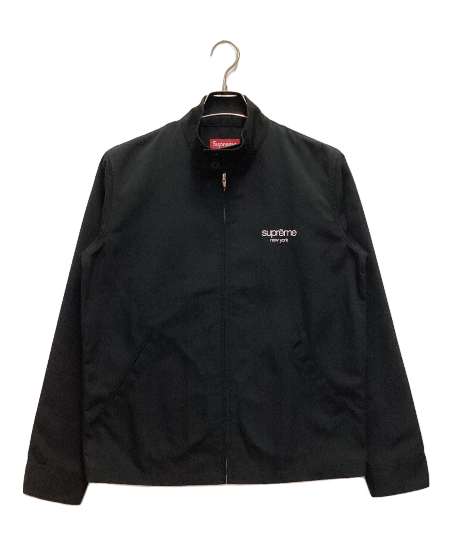 Supreme (シュプリーム) Skate Harrington Jacket / スケートハリントンジャケット　スタンドカラー　ジップ　ロゴ  ブラック サイズ:S