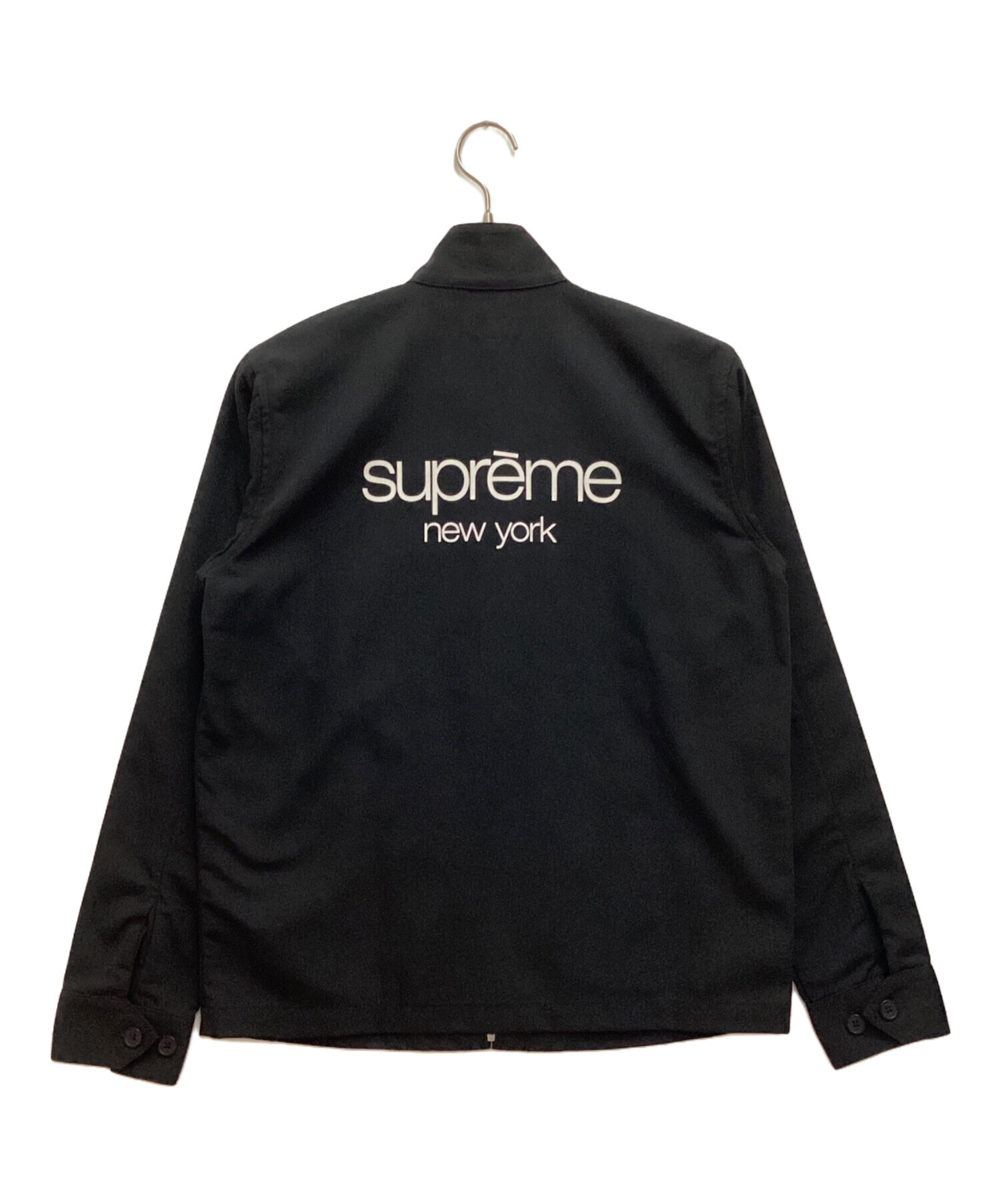 Supreme (シュプリーム) Skate Harrington Jacket / スケートハリントンジャケット　スタンドカラー　ジップ　ロゴ  ブラック サイズ:S