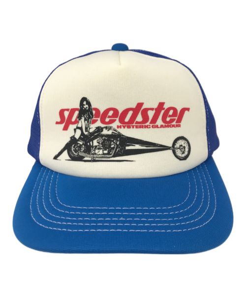 中古・古着通販】Hysteric Glamour (ヒステリックグラマー) SPEEDSTERメッシュキャップ ブルー サイズ:FREE 未使用品｜ブランド・古着通販  トレファク公式【TREFAC FASHION】スマホサイト