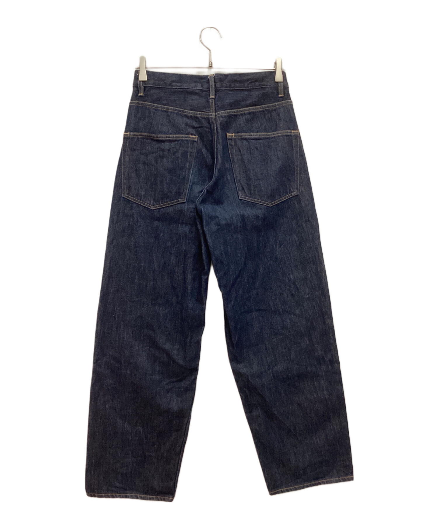 AURALEE (オーラリー) HARD TWIST DENIM WIDE PANTS / ハードツイスト デニムワイドパンツ インディゴ  サイズ:W28