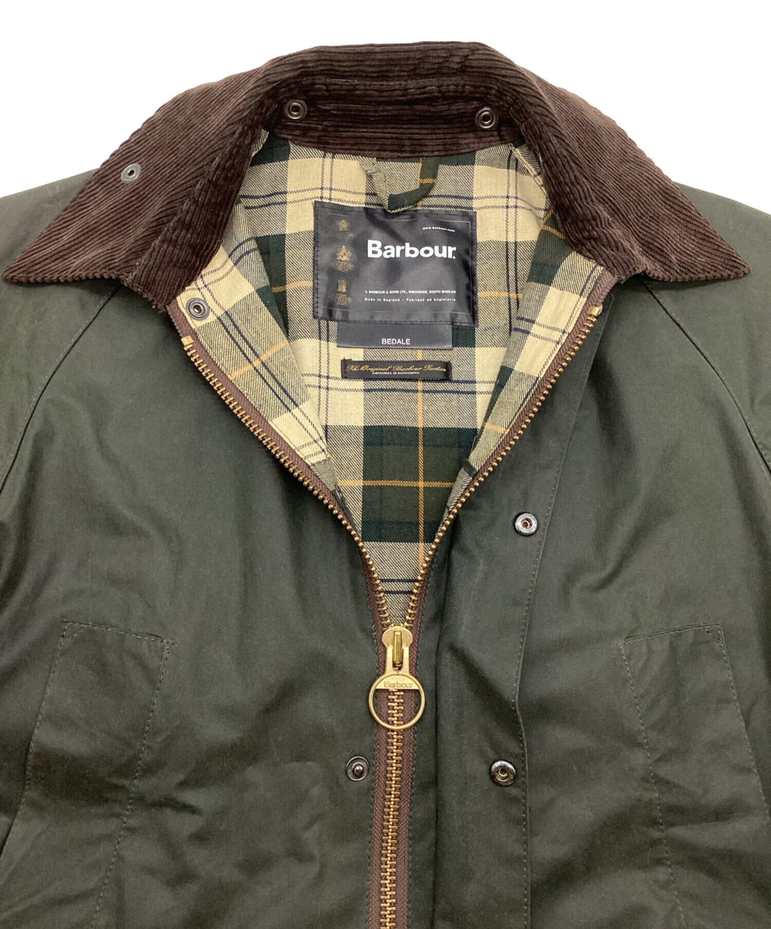 中古・古着通販】Barbour (バブアー) BEDALE JACKET ビデイル オイルド カーキ サイズ:C36/91CM｜ブランド・古着通販  トレファク公式【TREFAC FASHION】スマホサイト