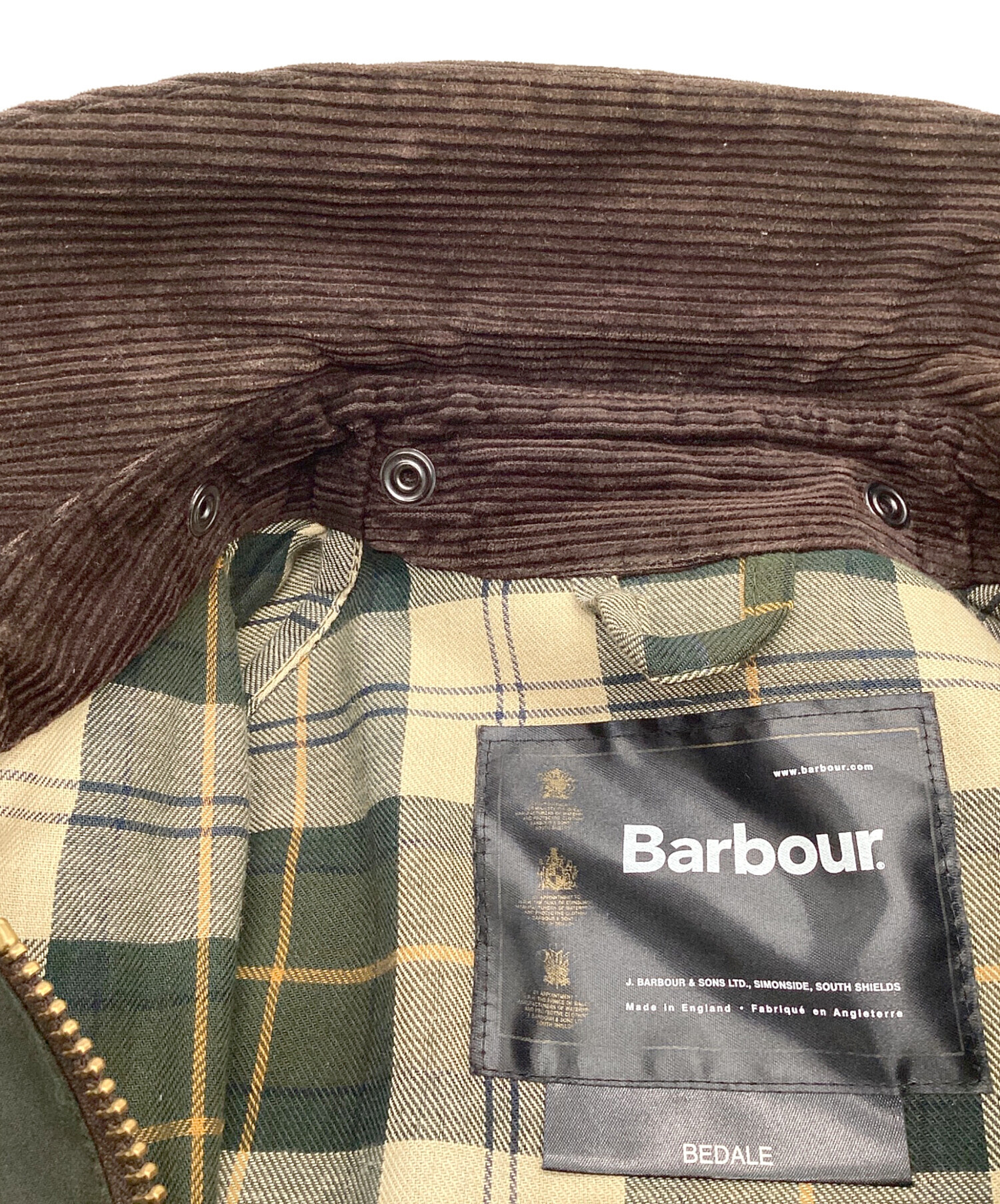 中古・古着通販】Barbour (バブアー) BEDALE JACKET ビデイル オイルド カーキ サイズ:C36/91CM｜ブランド・古着通販  トレファク公式【TREFAC FASHION】スマホサイト