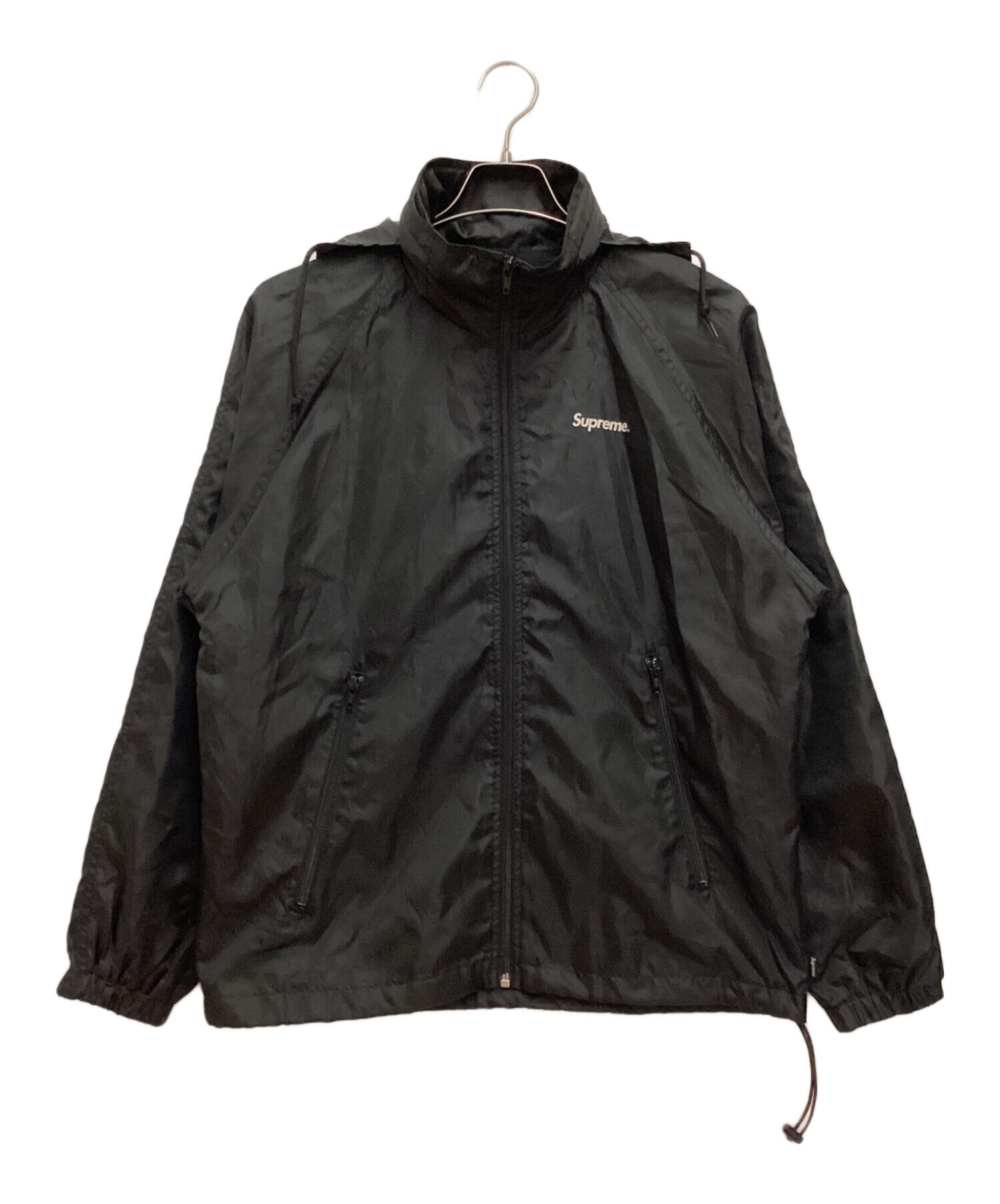 SUPREME (シュプリーム) Windbreaker Warm UP jacket / ウインドブレーカー ウォームアップ ジャケット 15AW  ブラック サイズ:S