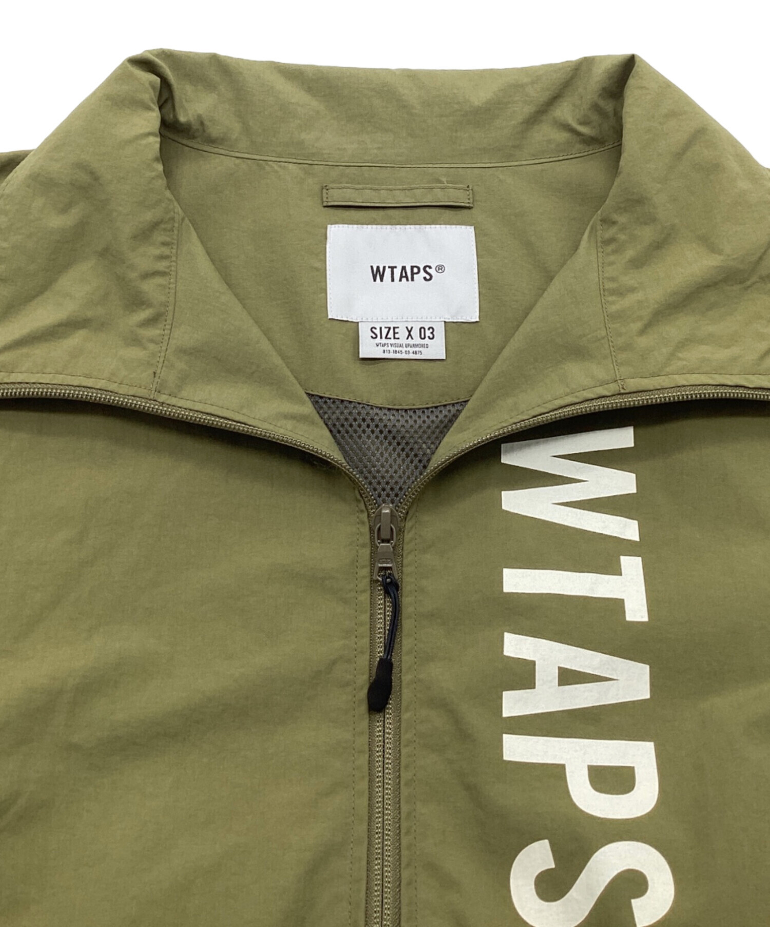 中古・古着通販】WTAPS (ダブルタップス) TRACK / JACKET / NYLON. TUSSAH. PERTEX. SIGN /  トラックジャケット ナイロン タッサー パーテックス サイン オリーブ サイズ:X03｜ブランド・古着通販 トレファク公式【TREFAC  FASHION】スマホサイト