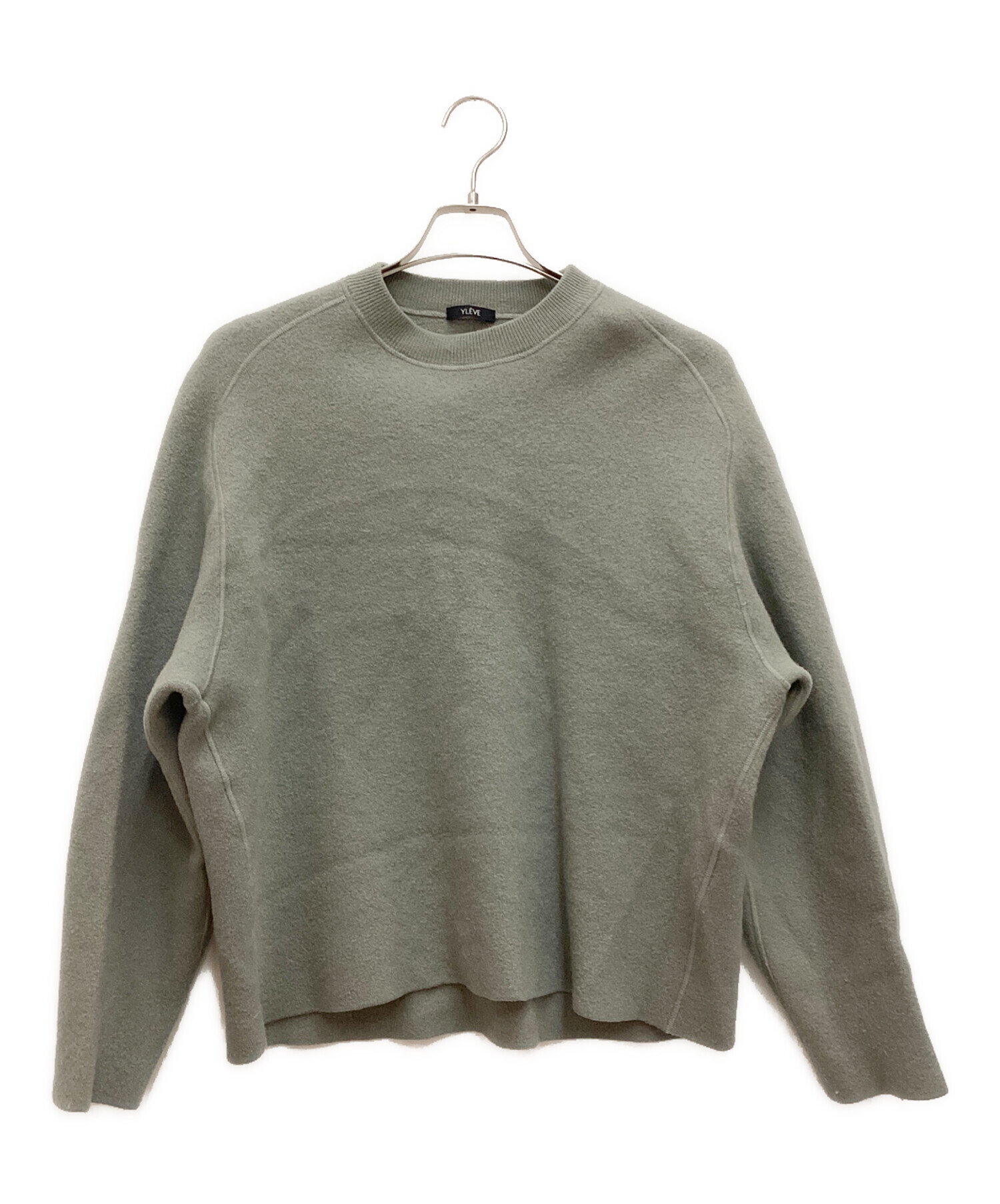 中古・古着通販】YLEVE (イレーヴ) SUPER MILLED WOOL KNIT / スーパー ミルド ウール ニット グレー  サイズ:F｜ブランド・古着通販 トレファク公式【TREFAC FASHION】スマホサイト