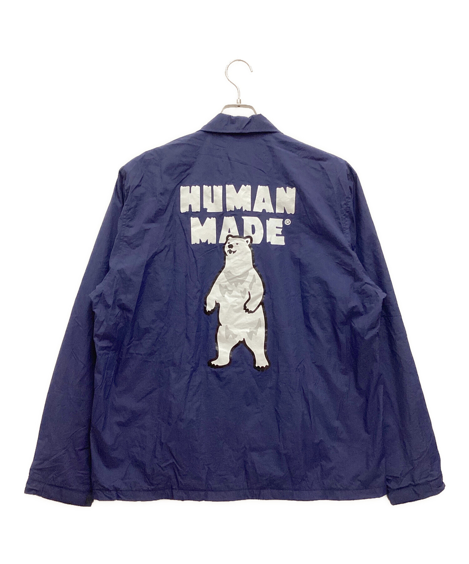 HUMAN MADE (ヒューマンメイド) Polar Bear Coach Jacket / ポーラーベア コーチジャケット ネイビー サイズ:L