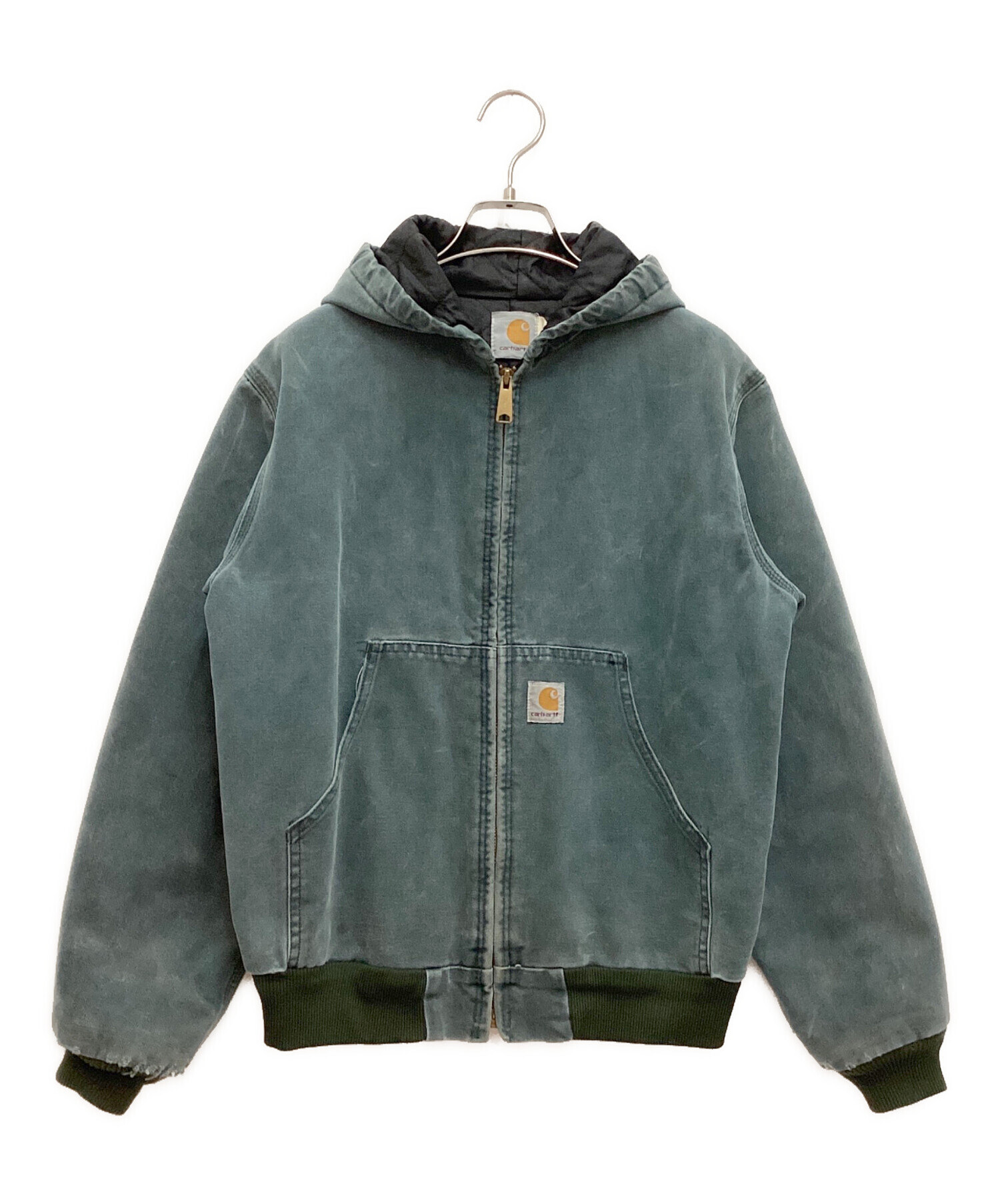 中古・古着通販】CarHartt (カーハート) アクティブジャケット コットン キャンバス キルティング フーディ 星型タグ ハンターグリーン  サイズ:LARGE｜ブランド・古着通販 トレファク公式【TREFAC FASHION】スマホサイト