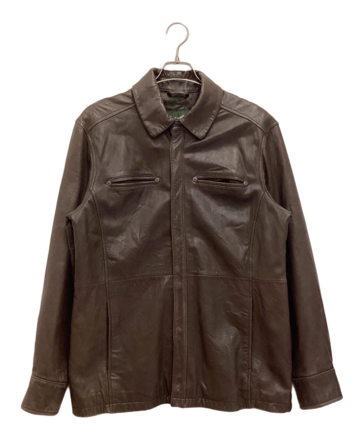 中古・古着通販】Eddie Bauer (エディーバウアー) レザーシャツ レザージャケット ラムレザー ブラウン サイズ:M｜ブランド・古着通販  トレファク公式【TREFAC FASHION】スマホサイト