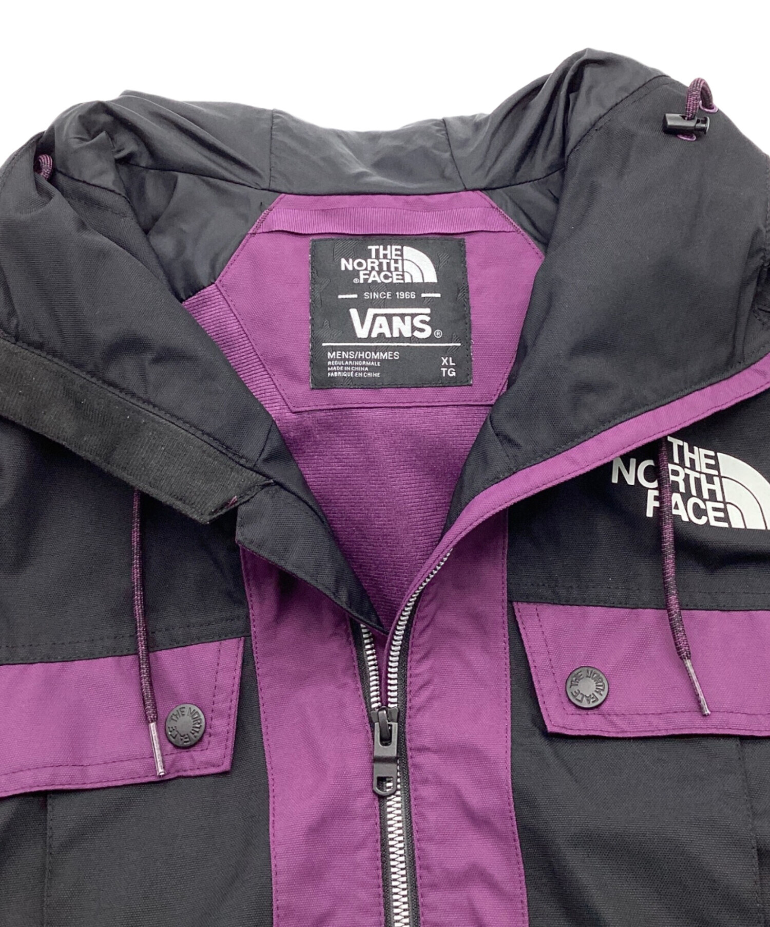 THE NORTH FACE (ザ ノース フェイス) VANS (バンズ) Balfron Jacket / バルフロン ジャケット　ホログラムタグ　 並行品 パープル×ブラック サイズ:XL