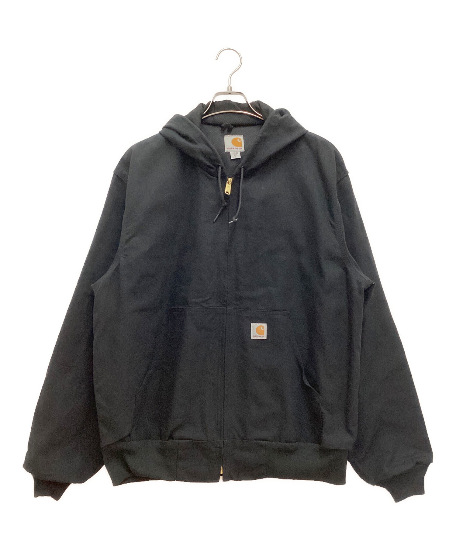 CarHartt (カーハート) Thermal-Lined Duck Active Jacket / ダックアクティブジャケット　サーマルライニング　 USA製 ブラック サイズ:L