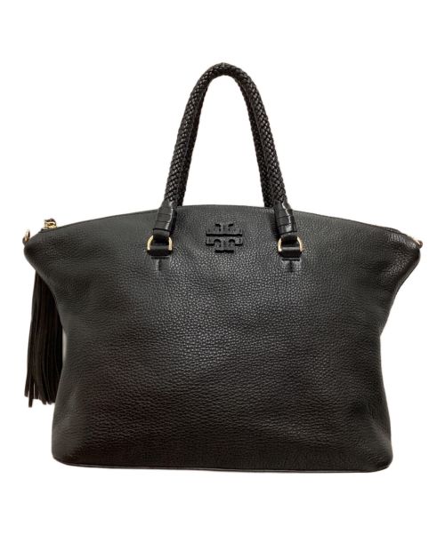 中古・古着通販】TORY BURCH (トリーバーチ) レザー2WAYバッグ ハンドバッグ ショルダーバッグ タッセル ブラック｜ブランド・古着通販  トレファク公式【TREFAC FASHION】スマホサイト