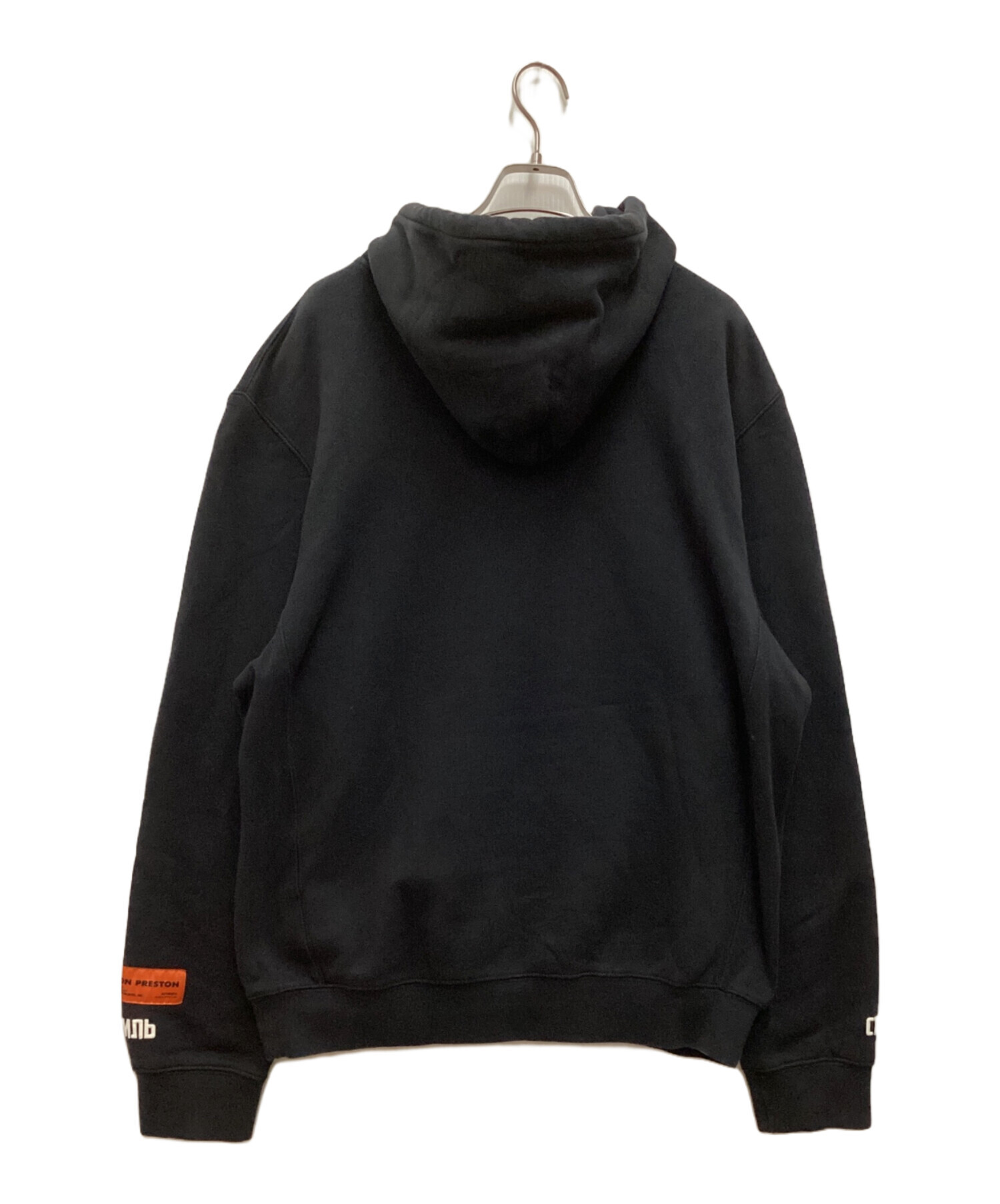 中古・古着通販】HERON PRESTON (ヘロンプレストン) 19AW Hoodir プルオーバー パーカー ブラック  サイズ:XS｜ブランド・古着通販 トレファク公式【TREFAC FASHION】スマホサイト