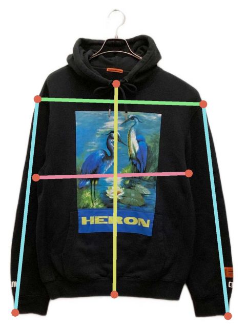 中古・古着通販】HERON PRESTON (ヘロンプレストン) 19AW Hoodir プルオーバー パーカー ブラック サイズ:XS｜ブランド・古着通販  トレファク公式【TREFAC FASHION】スマホサイト