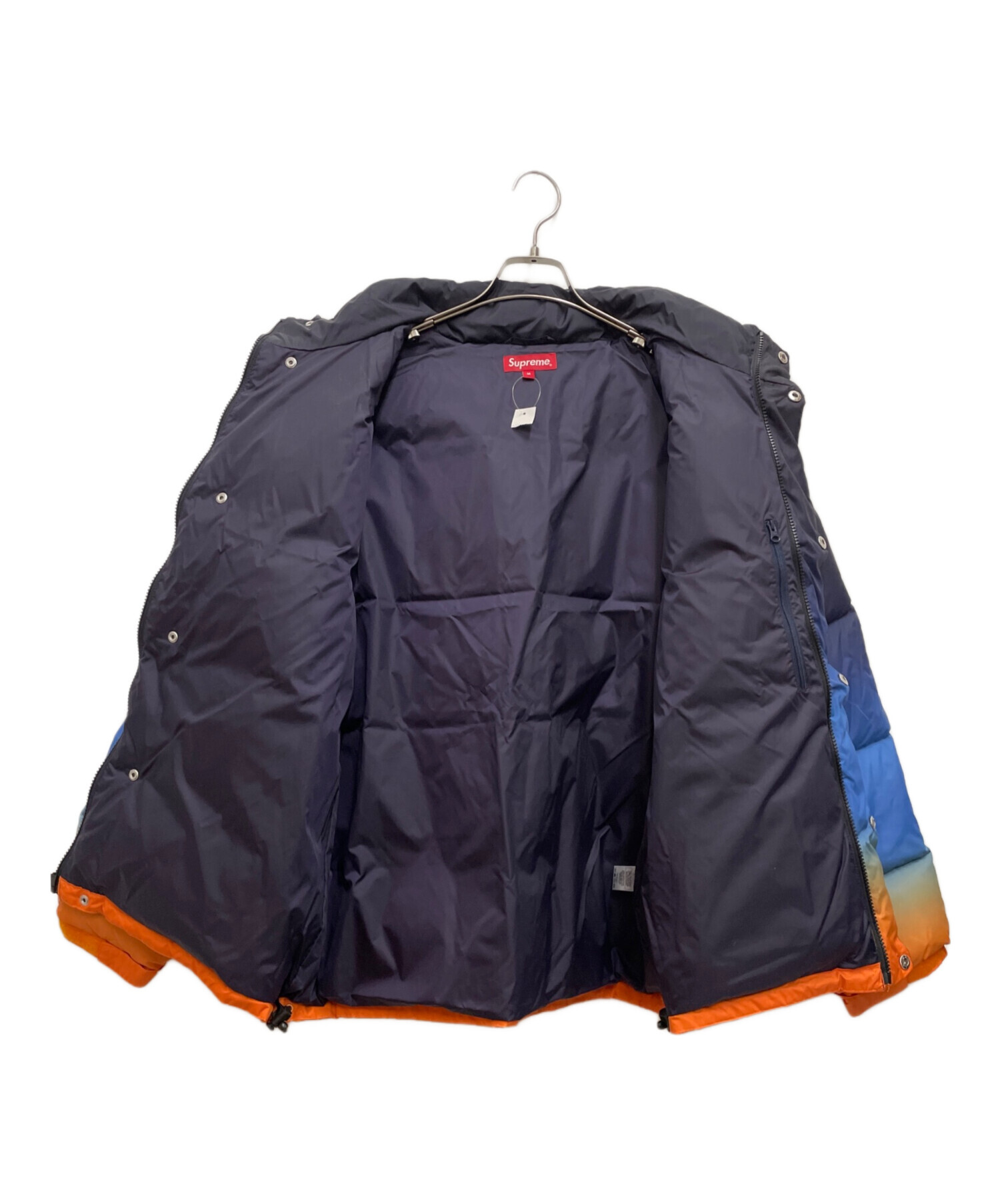 SUPREME (シュプリーム) Gradient Puffy Jacket/グラデーション パフィー ジャケット ブルー×オレンジ サイズ:SIZE  M