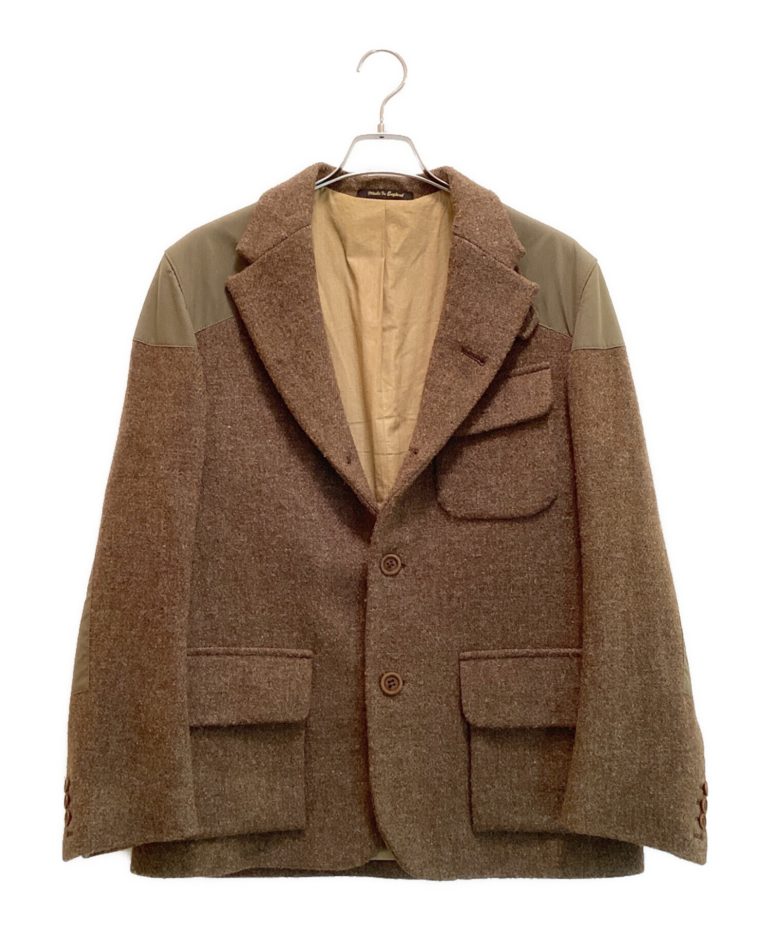 Harris Tweed (ハリスツイード) NIGEL CABOURN (ナイジェルケーボン) CLASSIC MALLORY JACKET /  クラシック マロリー ジャケット　ハリスツイード ブラウン サイズ:50