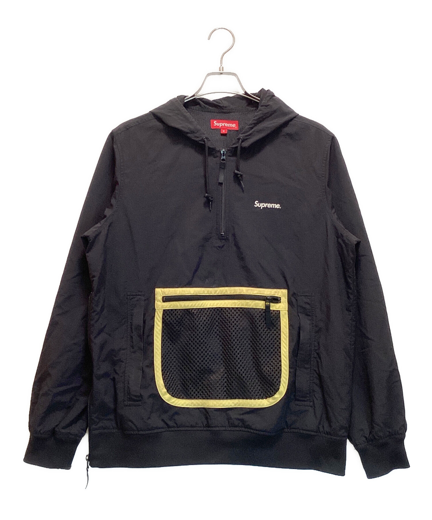 中古・古着通販】Supreme (シュプリーム) Mesh Pocket Pullover / メッシュ ポケット プルオーバー アノラックパーカー  ブラック サイズ:M｜ブランド・古着通販 トレファク公式【TREFAC FASHION】スマホサイト