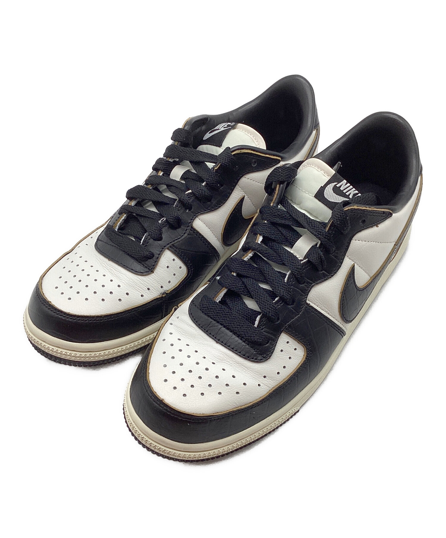 中古・古着通販】NIKE (ナイキ) Terminator LOW PRM / ターミネーター ロー プレミアム ホワイト×ブラック サイズ:27｜ブランド・古着通販  トレファク公式【TREFAC FASHION】スマホサイト