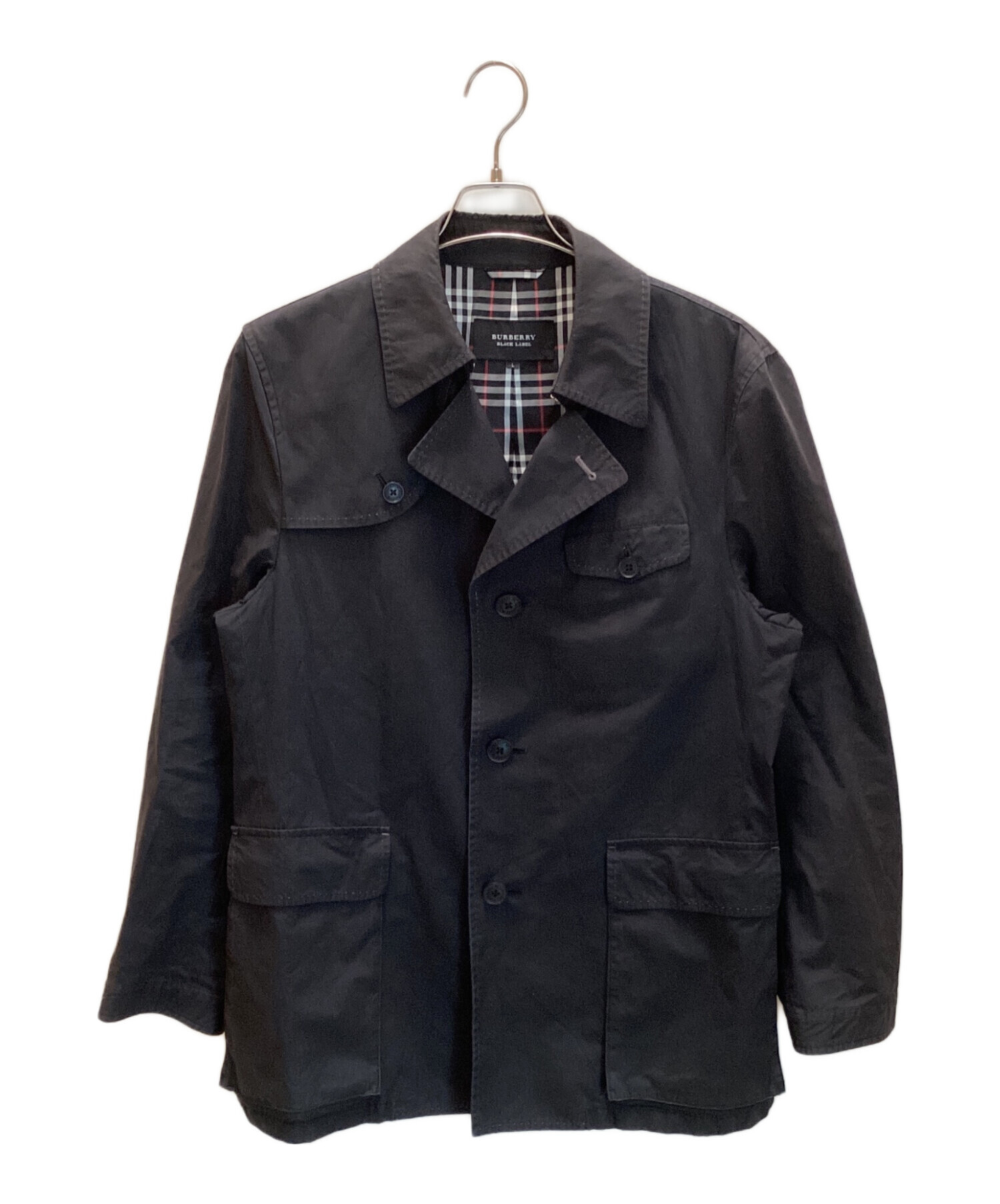 中古・古着通販】BURBERRY BLACK LABEL (バーバリーブラックレーベル) ジャケット ブラック サイズ:SIZE  L｜ブランド・古着通販 トレファク公式【TREFAC FASHION】スマホサイト