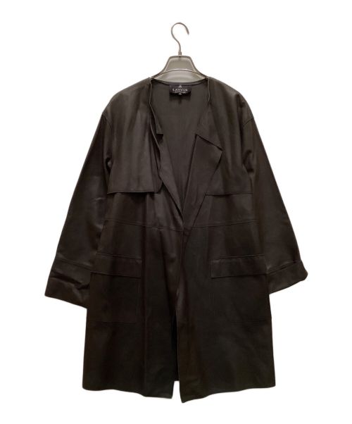 中古・古着通販】LANVIN COLLECTION (ランバンコレクション) レザーコート ブラック サイズ:38｜ブランド・古着通販  トレファク公式【TREFAC FASHION】スマホサイト