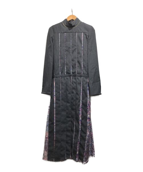 【中古・古着通販】Harikae (ハリカエ) Mirror printed dress グレー