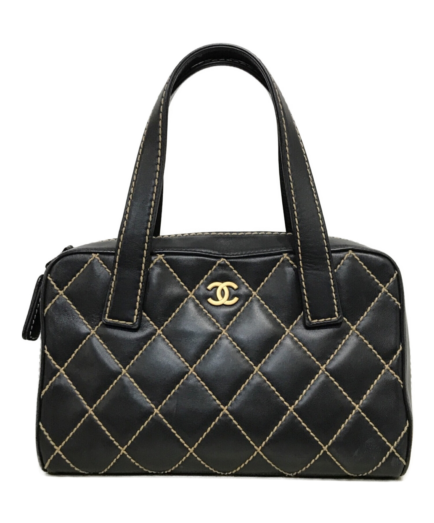 中古・古着通販】CHANEL (シャネル) ワイルドステッチミニボストン