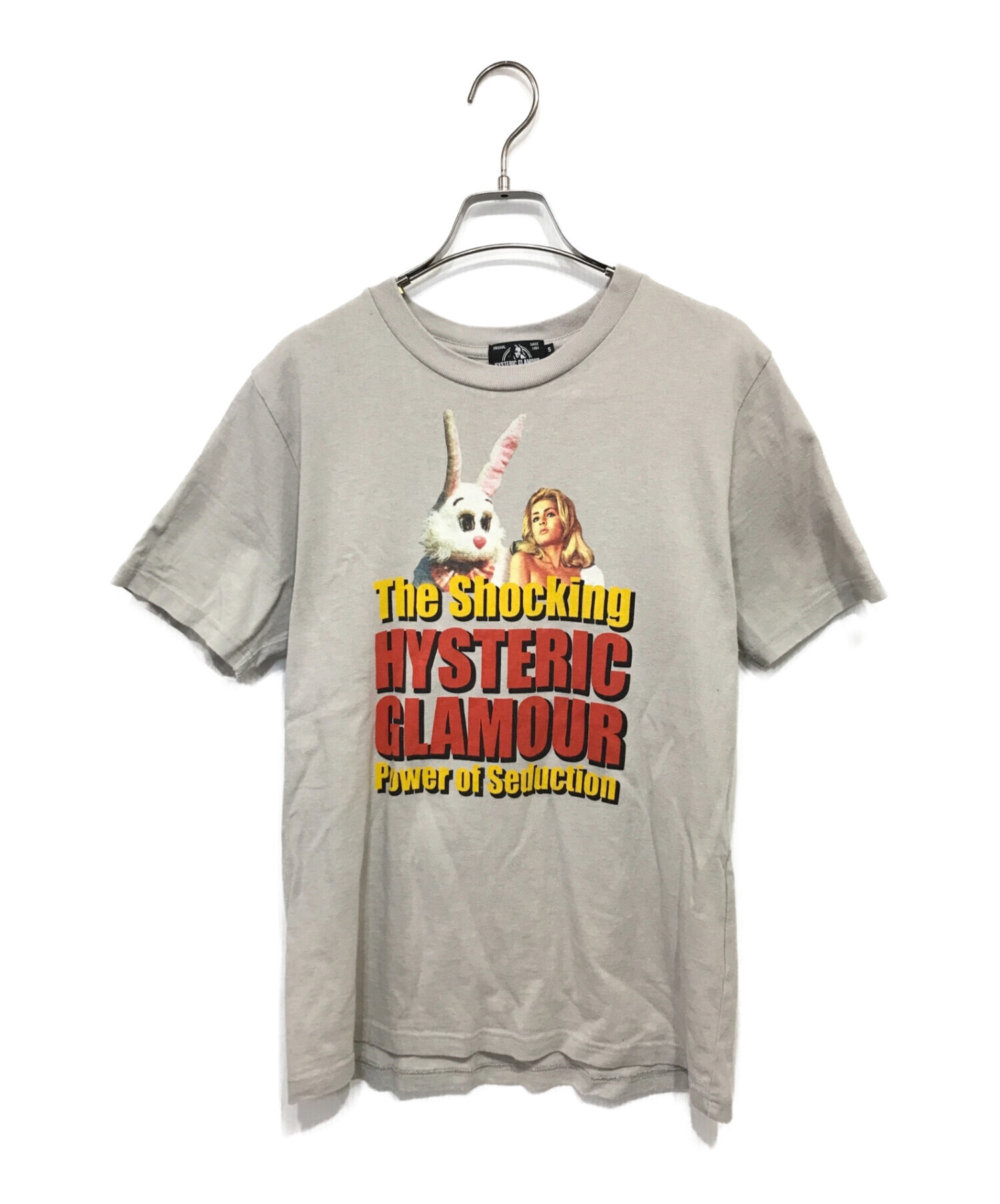 Hysteric Glamour (ヒステリックグラマー) THE SHOCKING プリント Tシャツ グレー サイズ:S