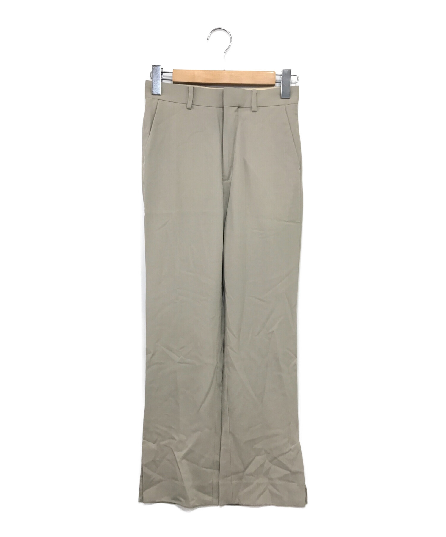 AURALEE (オーラリー) HARD TWIST WOOL DOBBY SLACKS ベージュ