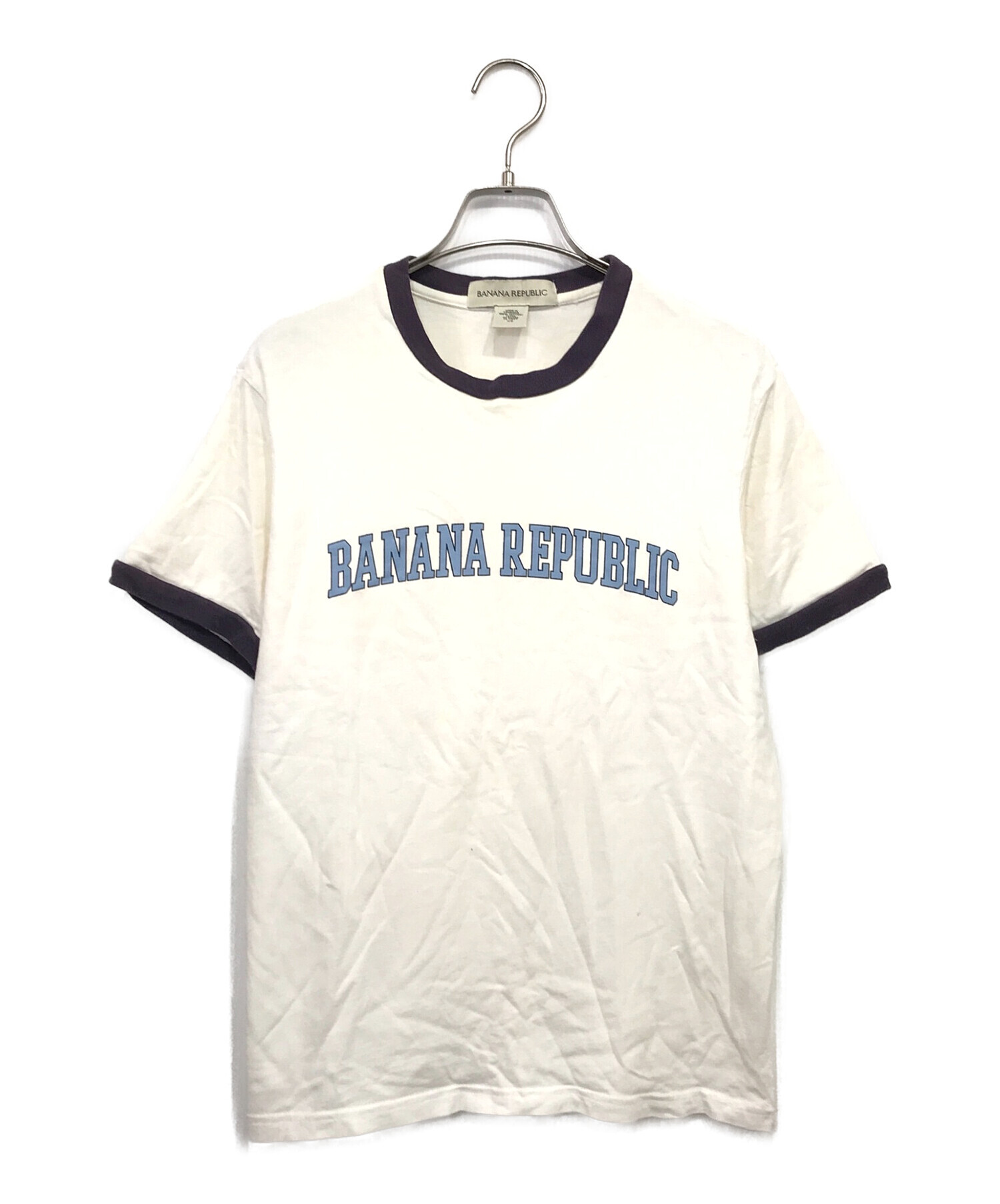 BANANA REPUBLIC (バナナリパブリック) 90‘SリンガーTシャツ ホワイト サイズ:XS