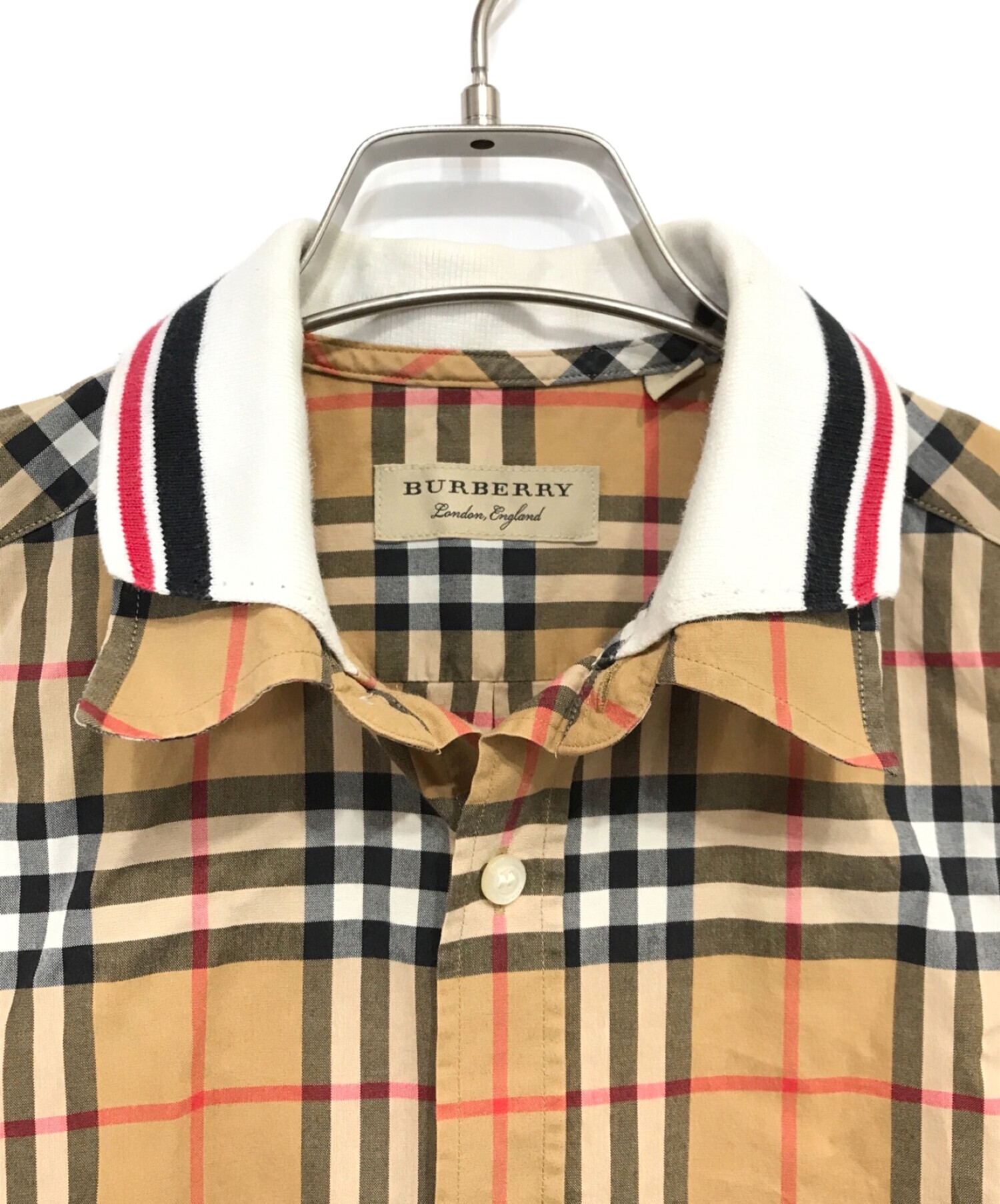 中古・古着通販】BURBERRY (バーバリー) ダブルカラーノヴァチェック