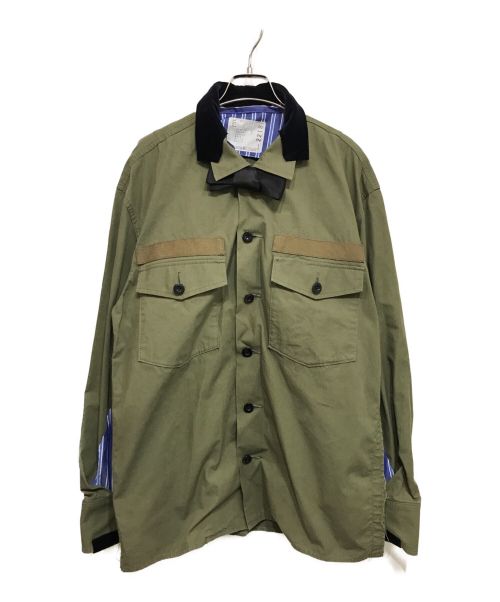 20ss sacai 新品未使用タグ付き FABRIC COMBO SHIRTS-