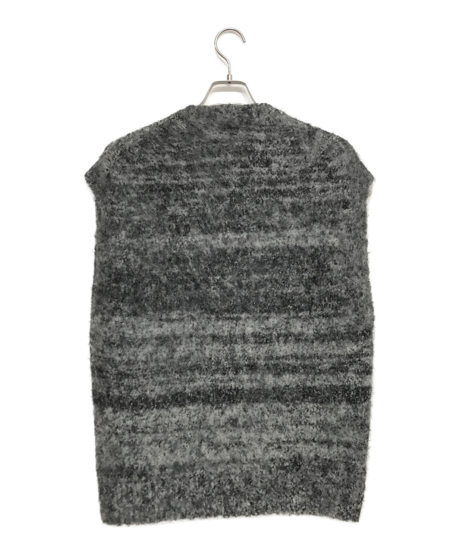 AURALEE (オーラリー) WOOL ALPACA FELT KNIT VEST グレー サイズ:5