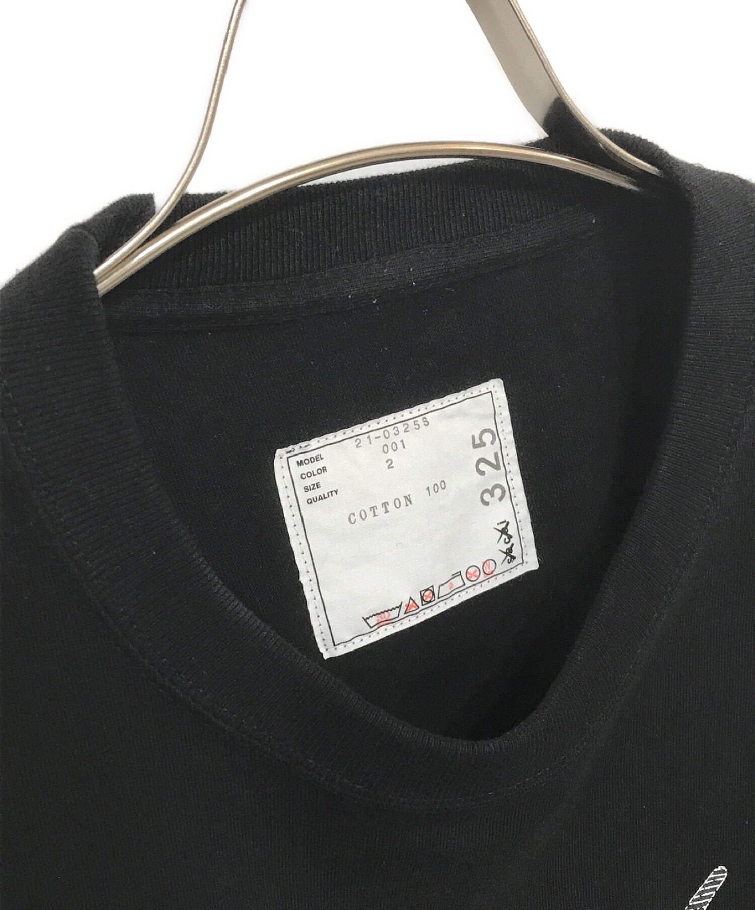 sacai x KAWS (サカイ×カウズ) プリントTシャツ / Print T-SHIRT TOKYO FIRST ブラック サイズ:2