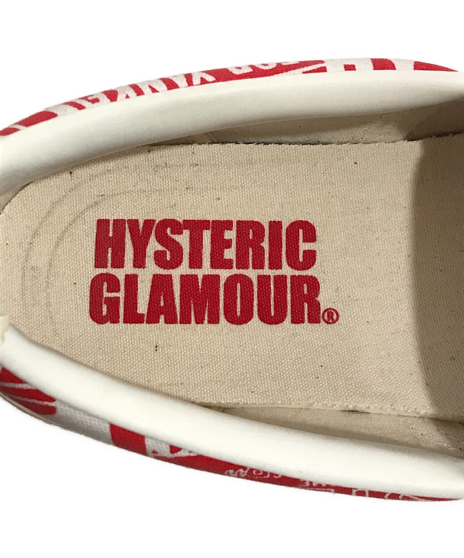 Hysteric Glamour (ヒステリックグラマー) スリッポン レッド サイズ:SIZE 27cm