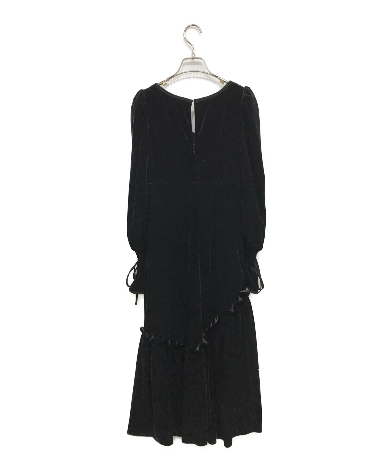 HER LIP TO (ハーリップトゥ) Lux Velour Lace Midi Dress ブラック サイズ:S